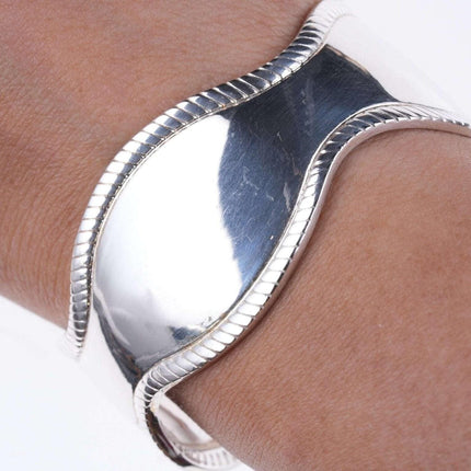 Retro-Manschettenarmband aus Sterlingsilber