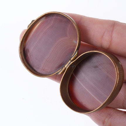 Antique French Agate trinket box.