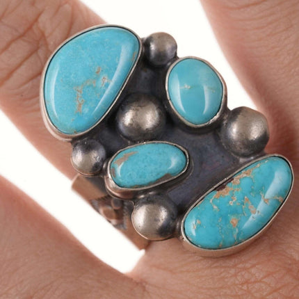 Readda Begay Navajo Sterling Blue Ridge Turquoise Ring