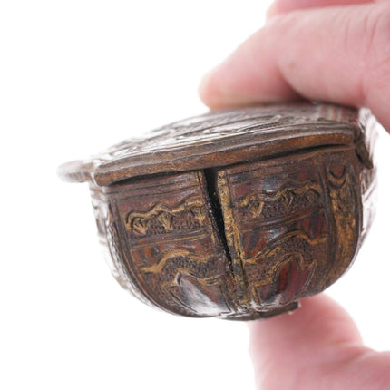 18th century English Papier Mache Snuff box