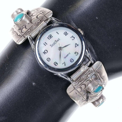 Early S Tabaha Ladies Navajo sterling watch band