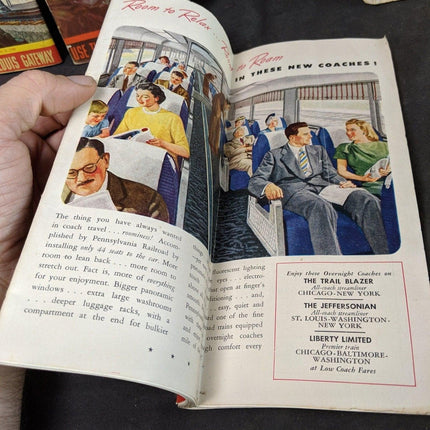 1947, 1950 Missouri Pacific Railroad New York Central PRR Time Tables