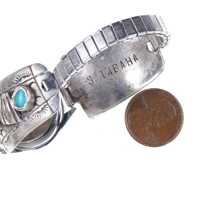 Early S Tabaha Damen Navajo Sterling-Uhrenarmband