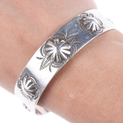 7" Fred Harvey Era Southwestern silver bracelet