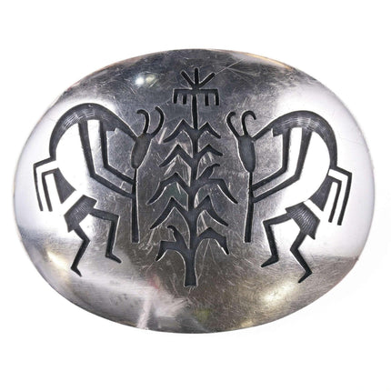 Vintage Hopi Sterling silver Kokopelli belt buckle