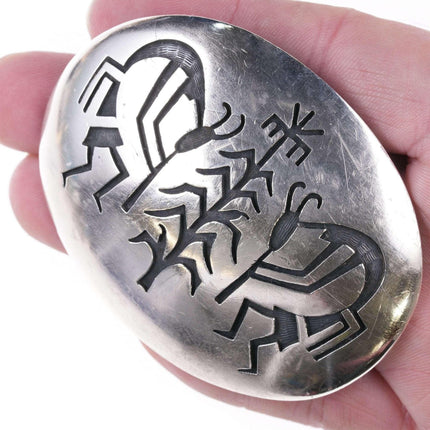 Vintage Hopi Sterling silver Kokopelli belt buckle