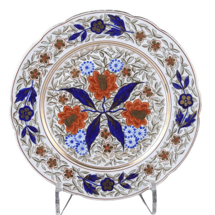 c1880 Fischer & Mieg Pirkenhammer Imari Style Plate Czechoslovakian Porcelain