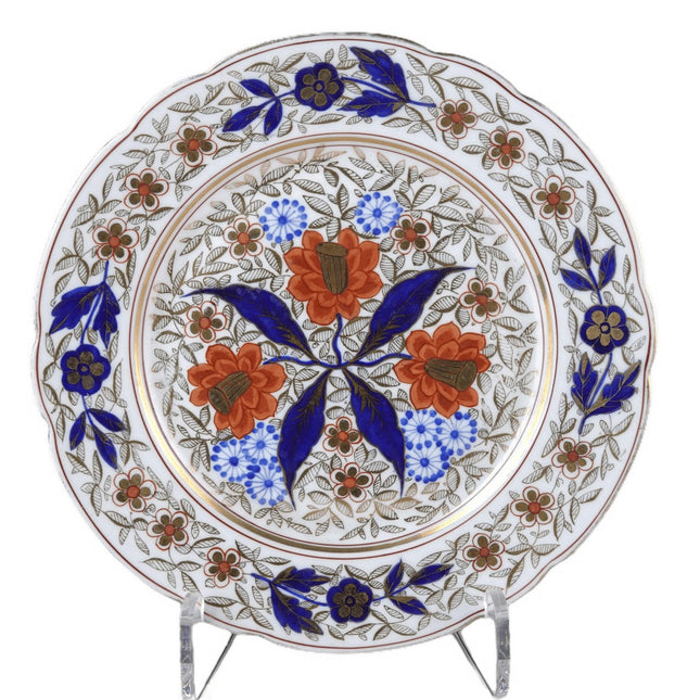 c1880 Fischer & Mieg Pirkenhammer Imari Style Plate Czechoslovakian Porcelain