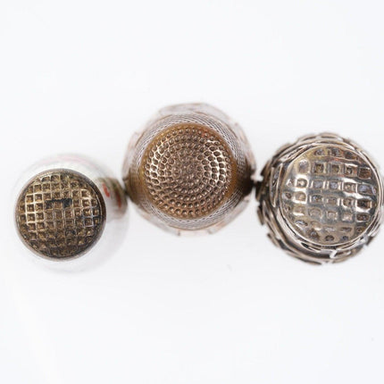 Askel Holmsen Guilloche sterling Thimble and two more