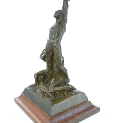 Fritz White (1930-2010) Indianer mit Büffelbronze