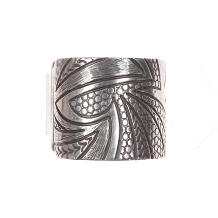 6 3/8" Jared Chavez Santo Domingo sterling cuff bracelet