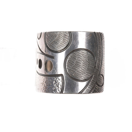 6 3/8" Jared Chavez Santo Domingo sterling cuff bracelet