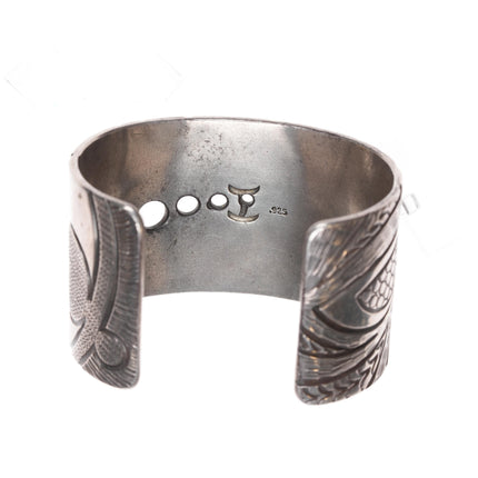 6 3/8" Jared Chavez Santo Domingo sterling cuff bracelet