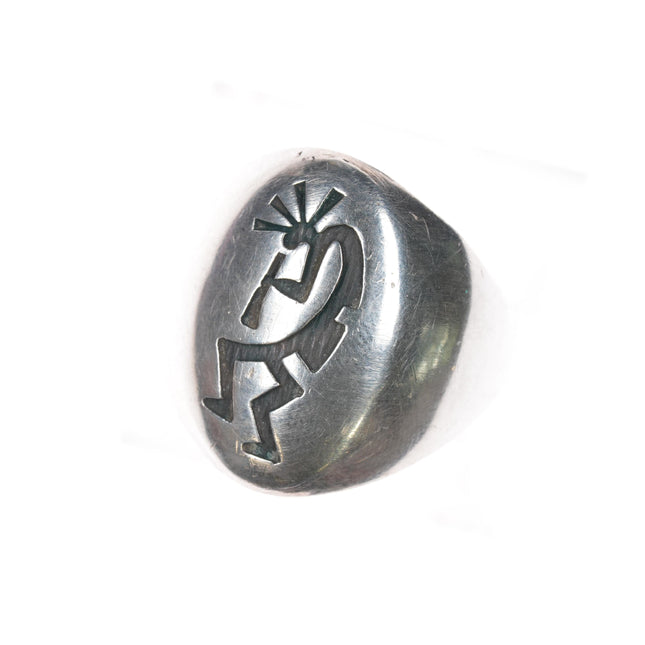 sz7.5 vintage Native American sterling kokopelli ring