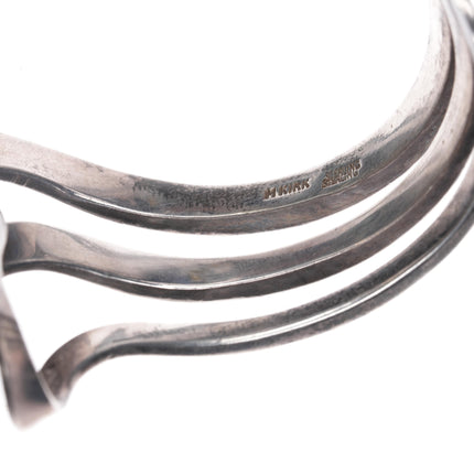 6 5/8" Michael Kirl Isleta Pueblo modernist sterling cuff bracelet