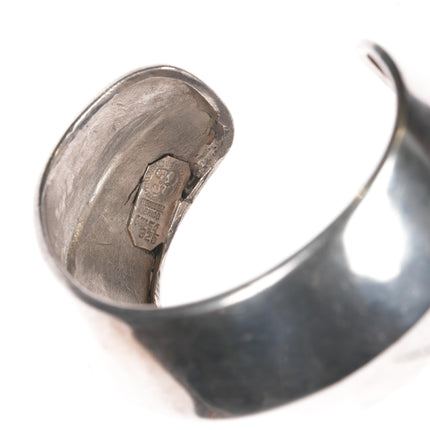 7 5/8" Retro Los Ballesteros Modernist sterling cuff bracelet