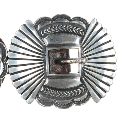 40's-50's Navajo Silver 1st Phase style concho belt