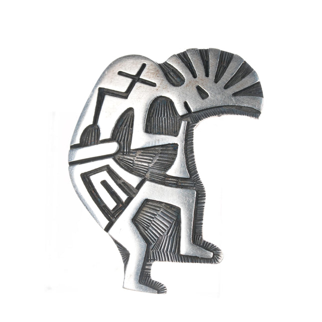 Vintage Sterling Kokopeli pin