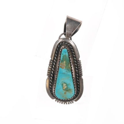 R Navajo Sterling pendant with pretty turquoise