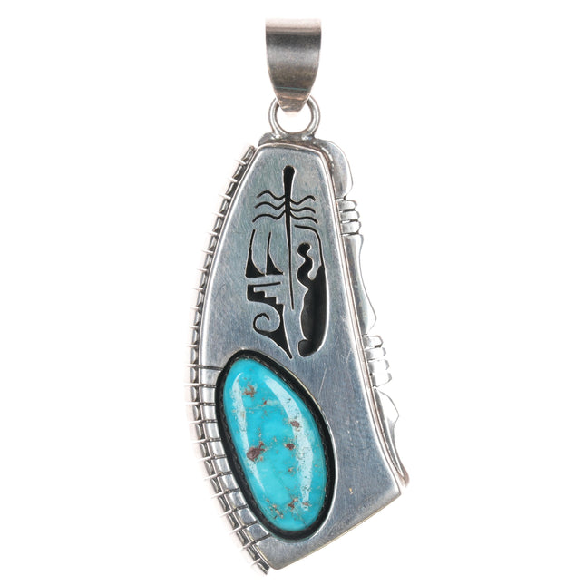 Benny Ration Navajo sterling pendant with turquoise