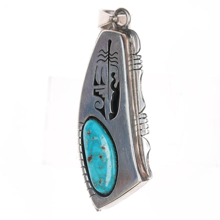 Benny Ration Navajo sterling pendant with turquoise