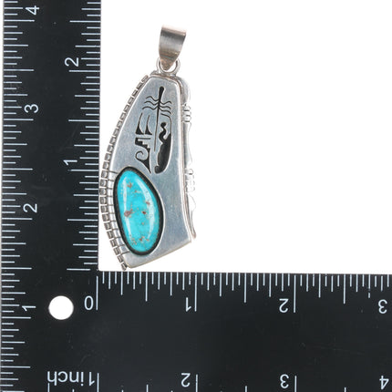 Benny Ration Navajo sterling pendant with turquoise