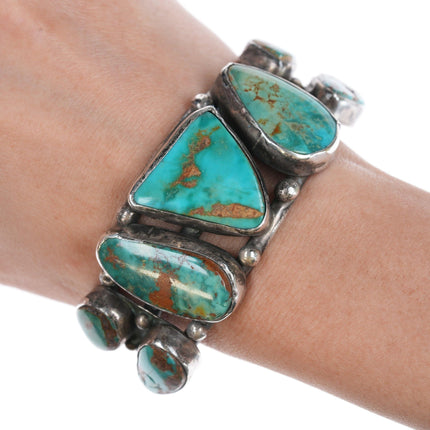 6 3/8" Vintage Royston Turquoise Native American Silver bracelet