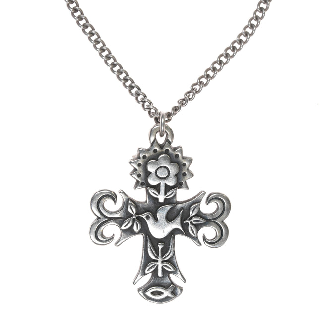 James Avery Sterling cross pendant/necklace