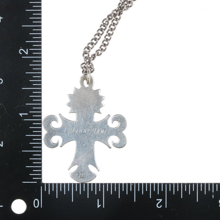 James Avery Sterling cross pendant/necklace