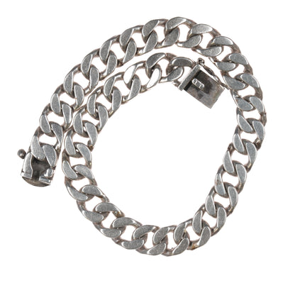 8" Retro Sterling cuban link bracelet