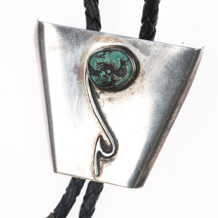 c1960 c-31 Sterling and turquoise bolo tie