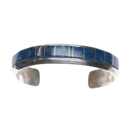 6 3/8" TB Native American sterling sodalite cuff bracelet