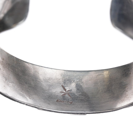 6.25" Jacob Kahe Navajo sterling storyteller cuff bracelet