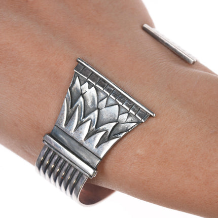 6.75" Mignon Faget Colonnade Sterling cuff Bracelet