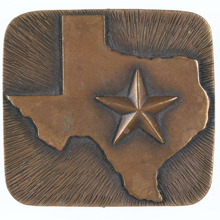 Retired James Avery Texas Bronze Belt Buckle