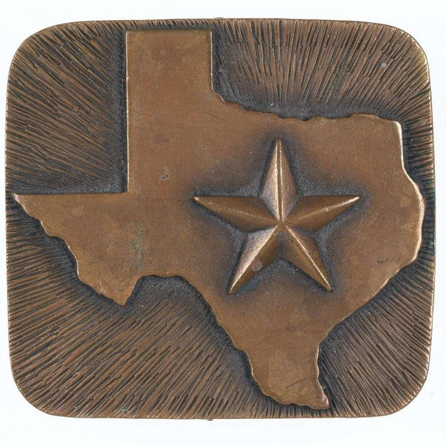 Retired James Avery Texas Bronze Belt Buckle