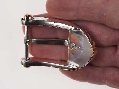 1" James Reid 14k/Sterling belt buckle and keeper