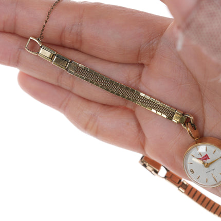 c1960 14k gold Budweiser Executive ladies watch