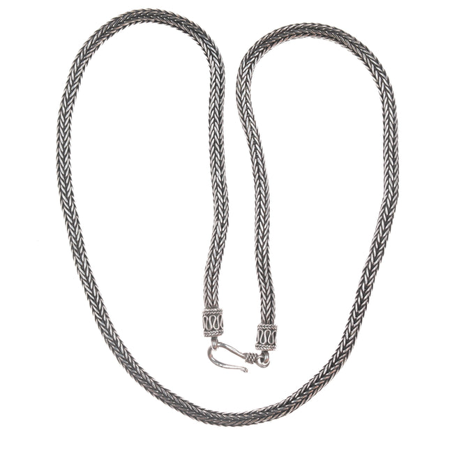 21" Vintage Sterling 4mm wheat chain