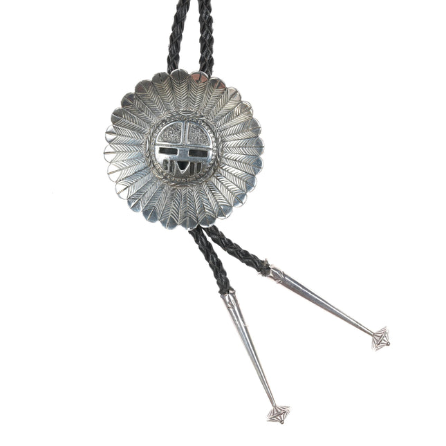 Will Denetdale Navajo sterling Kachina bolo tie