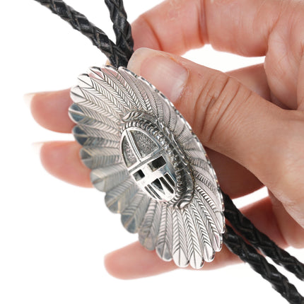 Will Denetdale Navajo sterling Kachina bolo tie