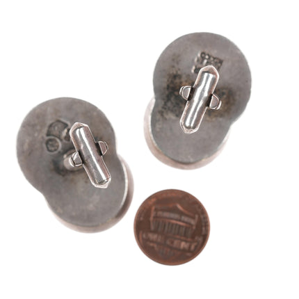 Antonio Pineda (1919-2009) Taxco Modernist Sterling Mixed metals cufflinks