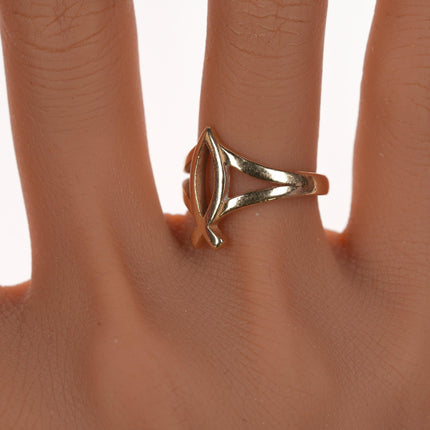 sz7.25 Retired James Avery 14k Ichthus fish ring