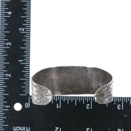 6.75" 1940's Fred Harvey Era Sterling Arrow cuff bracelet - Estate Fresh Austin