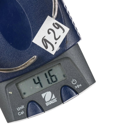 6.75" 1940's Native American silver double row green turquoise cuff bracelet - Estate Fresh Austin