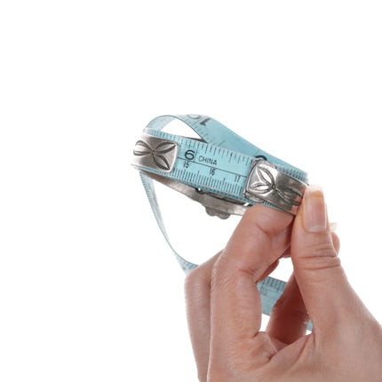 6.75" 1940's Native American silver petrified wood cuff bracelet - Estate Fresh Austin