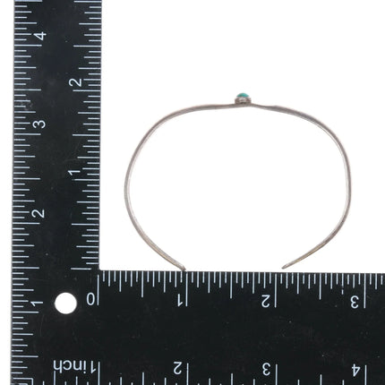 6.75" 2 Vintage Navajo sterling stacking cuff bracelets - Estate Fresh Austin