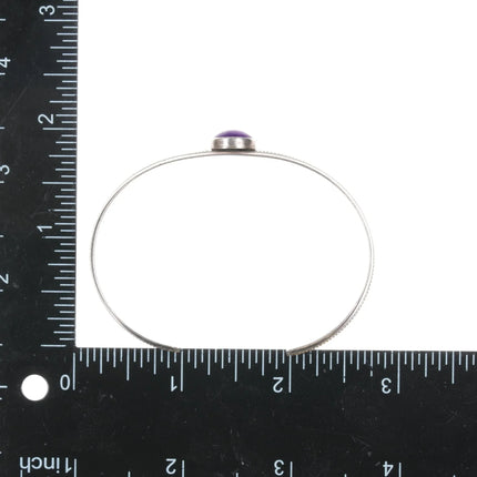 6.75" AB Navajo 14k/Sterling Sugilite cuff bracelet - Estate Fresh Austin