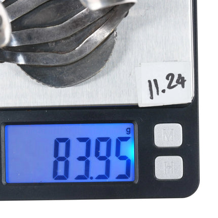 6.75" c1940's large Navajo sterling and turquoise cuff bracelet - Estate Fresh Austin