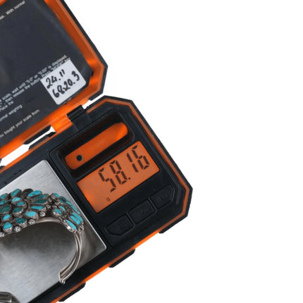 6.75" c1940's Zuni Cluster turquoise and silver cuff bracelet - Estate Fresh Austin